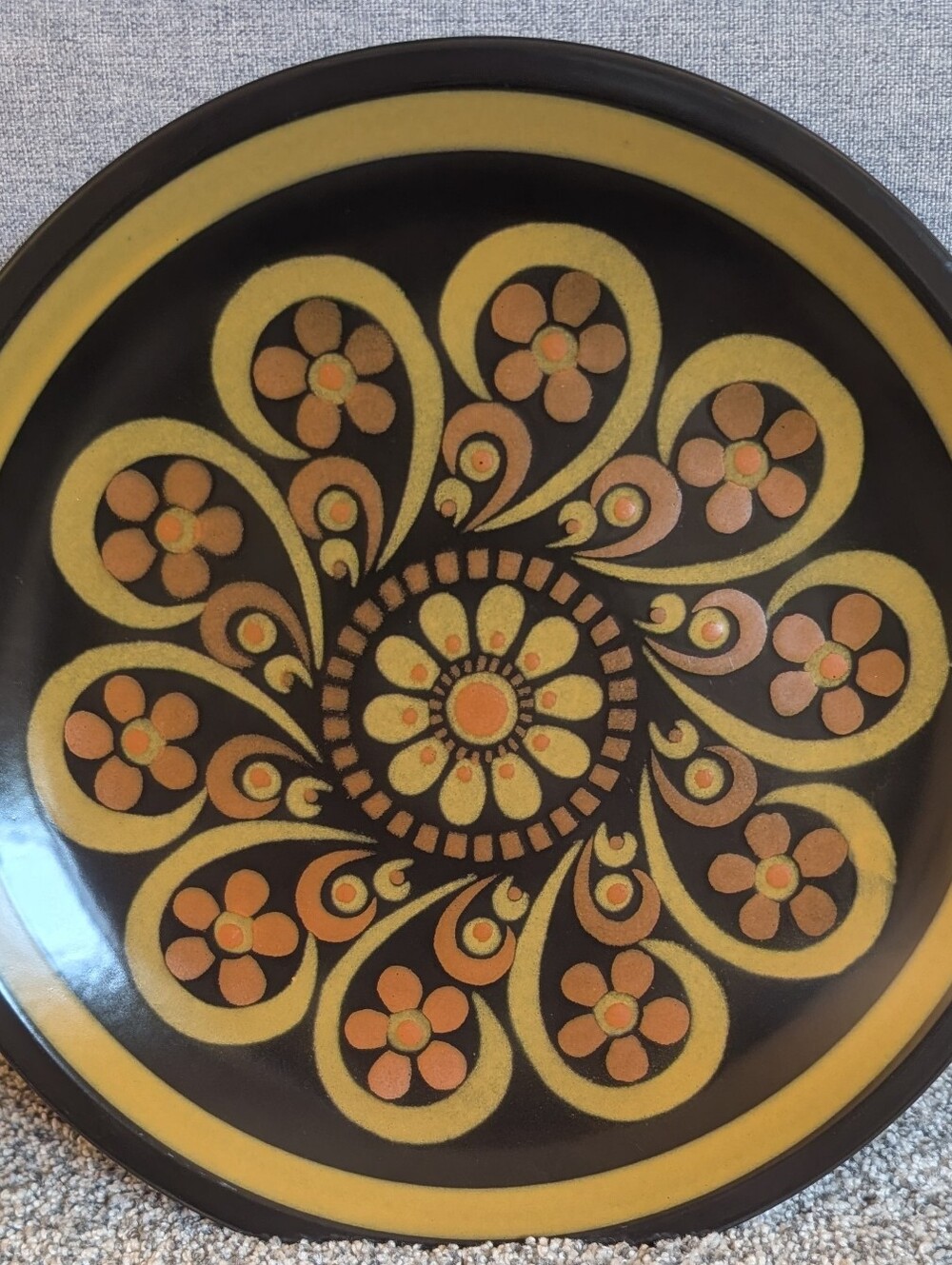 Vintage 1970s Stoneware Serving Platter 12.25" Dish Mikasa Majorca E2854 Plate